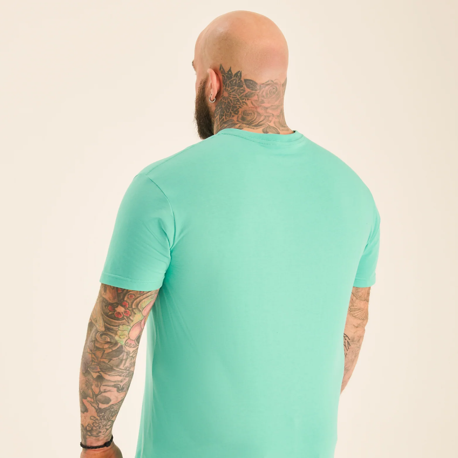 Aqua V-Neck T-Shirt - Image 3