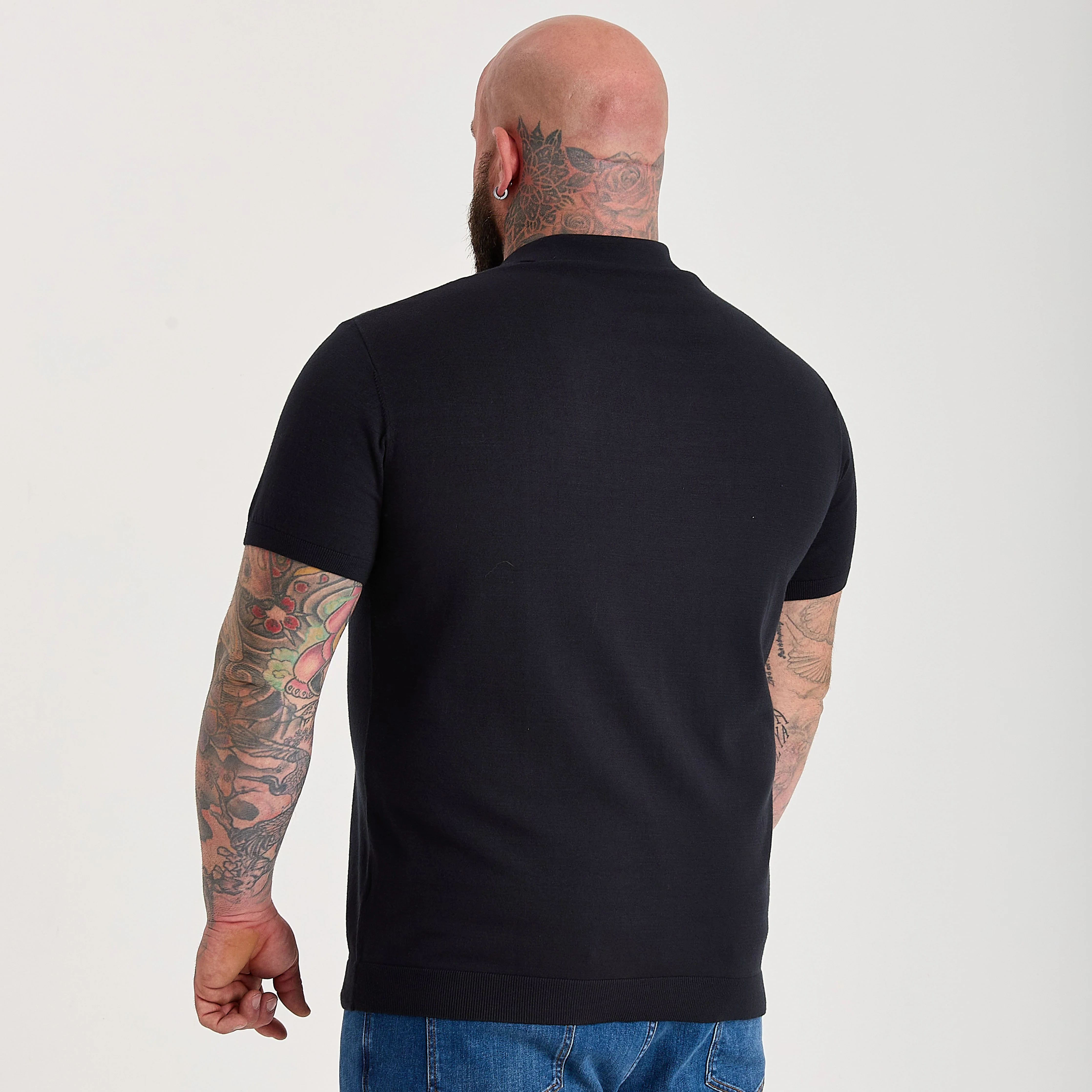 Black Dress Polo Short Sleeve - Image 2