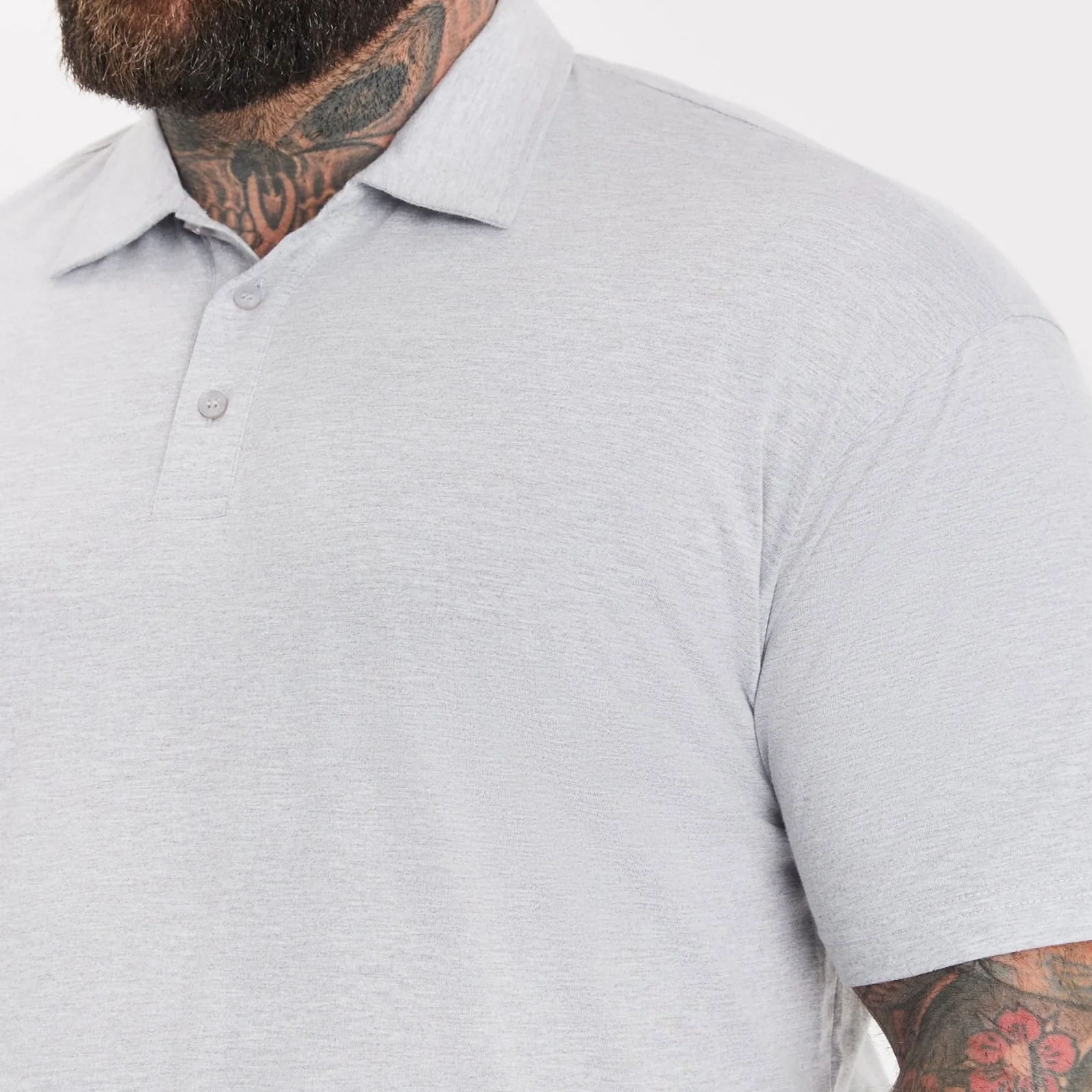 Heather Grey Polo - Image 5