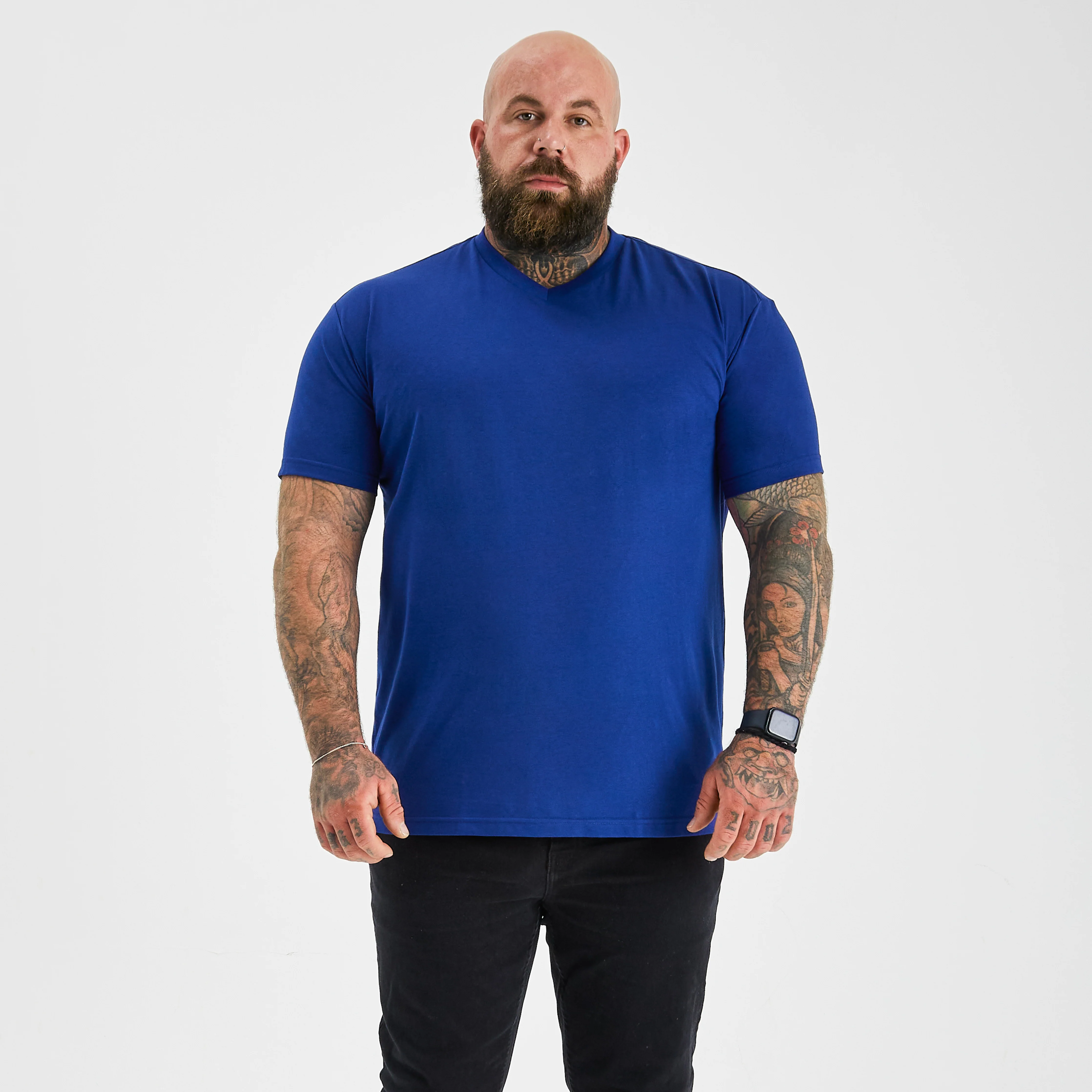 Royal Blue V-Neck T-Shirt