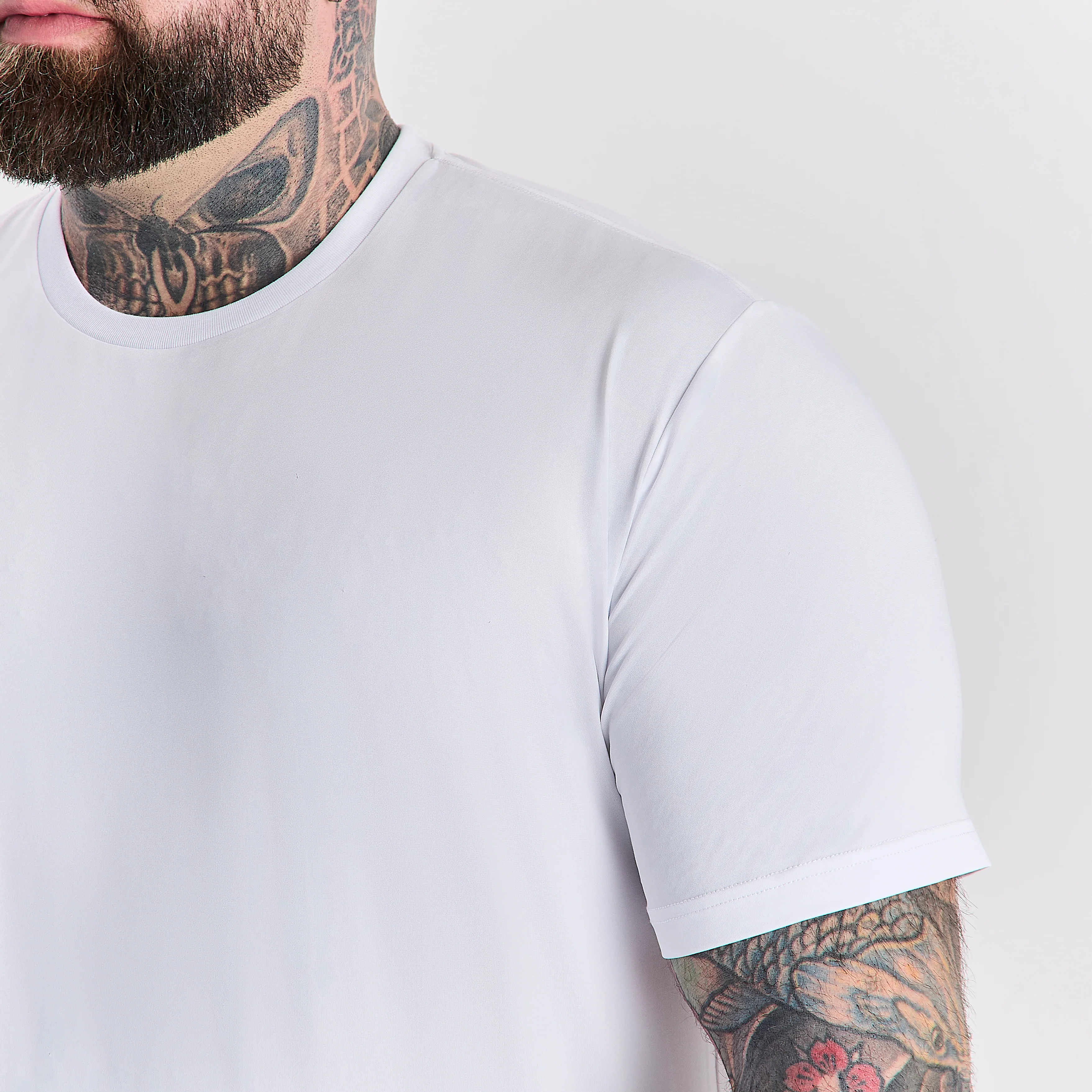 White Active Crew Neck - Image 5